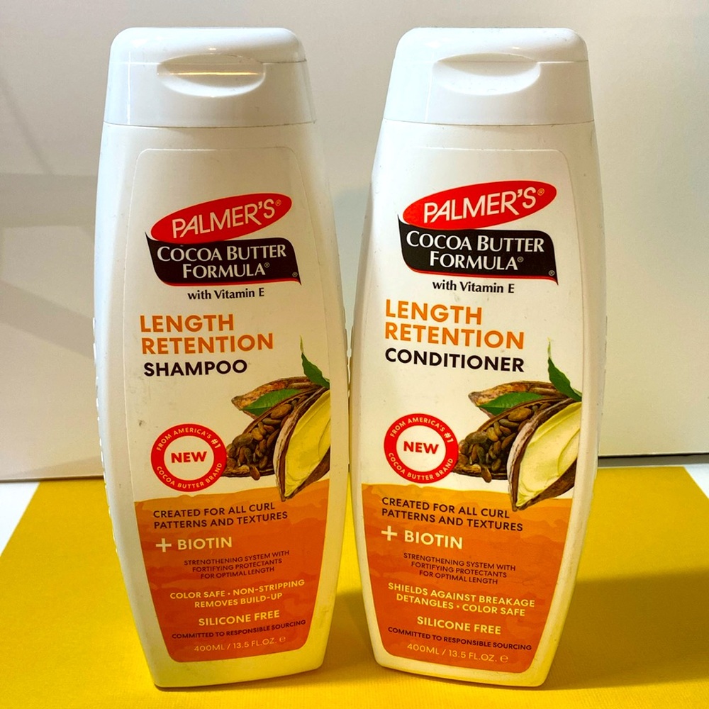 Palmers Cocoa Butter Formula Retention 13.5oz Shampoo&Conditioner Silicone Free
